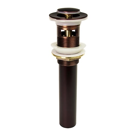 Fixturesfirst Oil Rubbed Bronze Pop-Up Drain With Over Flow FI37489